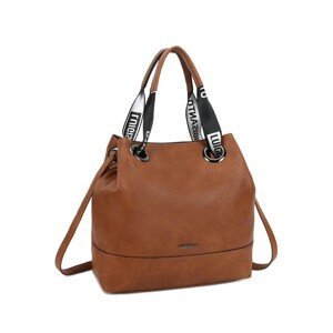 LUIGISANTO Brown ladies' bag with handles