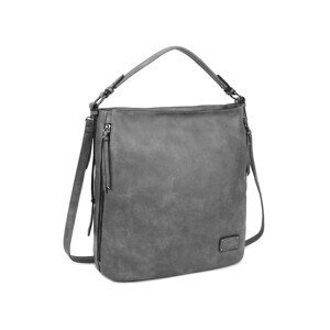 LUIGISANTO Gray ladies' bag made of eco-leather