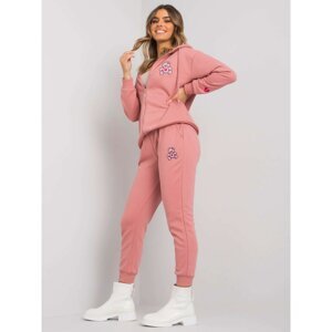 Dirty pink sweatshirt set with pants
