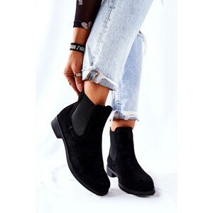 Suede Lace-up Boots Black Astate