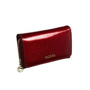 BADURA red leather wallet for women