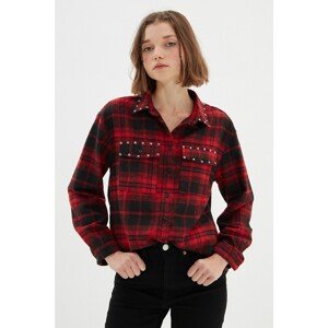 Trendyol Red Double Pocket Shirt