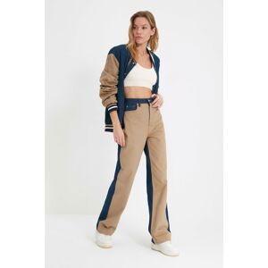 Trendyol Multicolor Color Block High Waist 90's Wide Leg Jeans