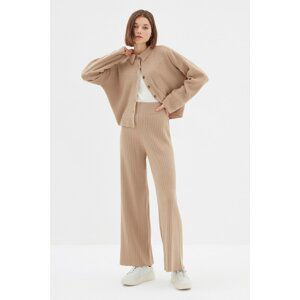 Trendyol Camel Corduroy Knitwear Trousers