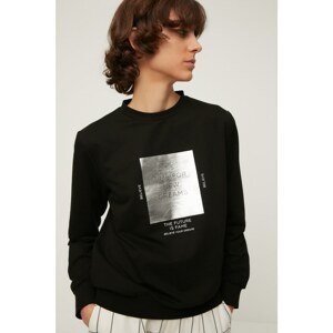 Trendyol Black Knitted Sweatshirt