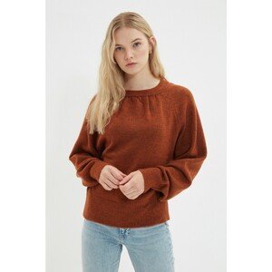 Trendyol Brown Oversize Knitwear Sweater