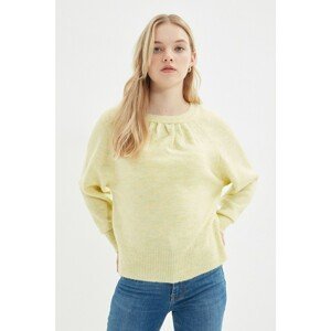 Trendyol Yellow Oversize Knitwear Sweater