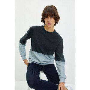 Trendyol Black Basic Thin Knitted Sweatshirt
