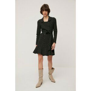 Trendyol Black Belted Buttoned Dress