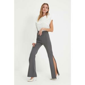 Trendyol Anthracite Slit Trousers