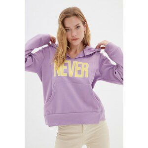 Trendyol Lilac Knitted Sweatshirt