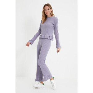 Trendyol Lilac Ribli Knitwear Bottom-Top Set