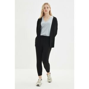 Trendyol Black 3-Pack Cardigan-Tshirt-Pants Knitwear Bottom-Top Set