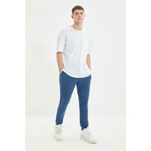 Trendyol Indigo Men's Regular Fit Stitching Detailed Sweatpants