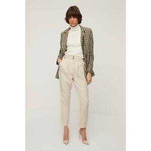 Trendyol Beige Front Buttoned Trousers