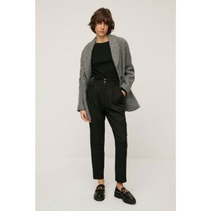 Trendyol Black Front Buttoned Trousers