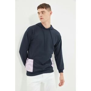 Trendyol Sweatshirt - Dunkelblau - Regular fit