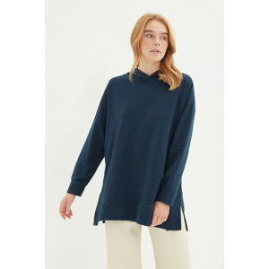 Trendyol Navy Blue Knitted Sweatshirt