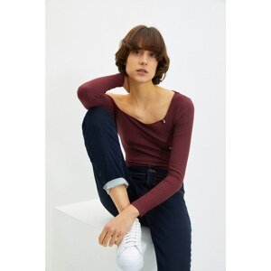 Trendyol Claret Red Knitted Body