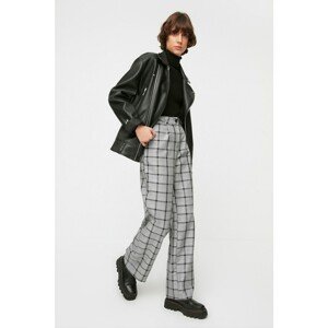 Trendyol Gray Check Trousers