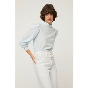 Trendyol Light Blue High Collar Blouse