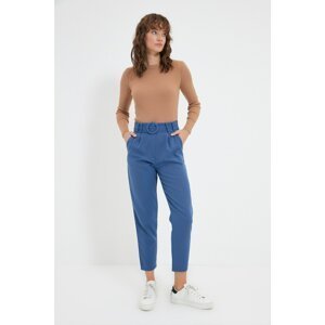 Trendyol Pants - Blue - Mom
