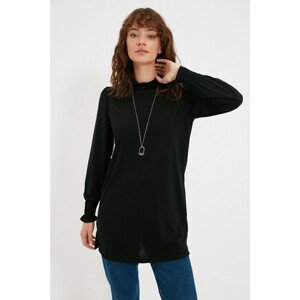 Trendyol Black Half Fisherman Knitted Tunic