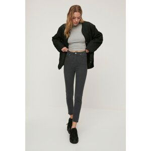 Trendyol Anthracite High Waist Skinny Jeans