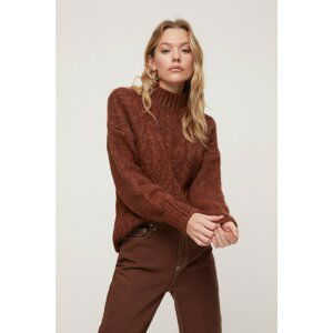 Trendyol Tile Stand Up Collar Knitwear Sweater