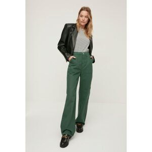 Trendyol Green Pocket Detailed High Waist 90's Wide Leg Jeans