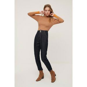 Trendyol Navy Blue High Waist Mom Jeans