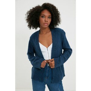 Trendyol Navy Blue Rack Detailed Knitwear Cardigan