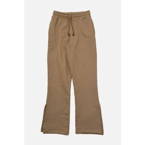 Trendyol Mink 100% Organic Cotton Straight Slit Slim Knitted Sweatpants