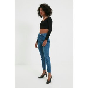 Trendyol Blue High Waist Slim Fit Jeans