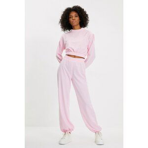 Trendyol Pink Knitted Tracksuit Set