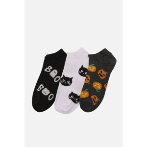 Trendyol 3-Pack Halloween Themed Booties Socks