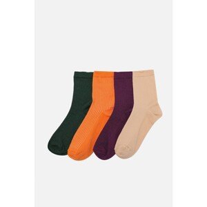 Trendyol 4-Pack Solid Colored Socks