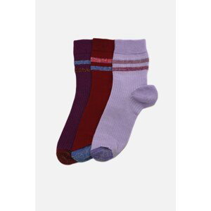 Trendyol Purple Print Detail Socks