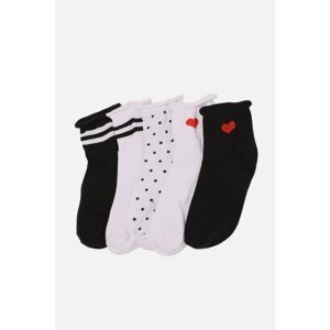 Trendyol 5 Pack Black-White Socks