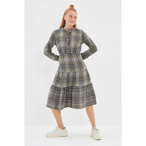 Trendyol Gray Check Dress