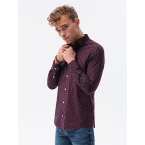 Ombre Clothing Men's elegant shirt with long sleeves K463
