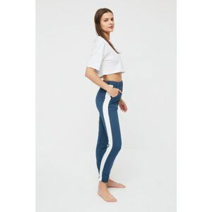 Trendyol Indigo Striped Sweatpants