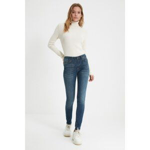 Trendyol Blue High Waist Skinny Jeans