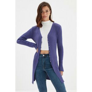 Trendyol Indigo Long Knitwear Cardigan