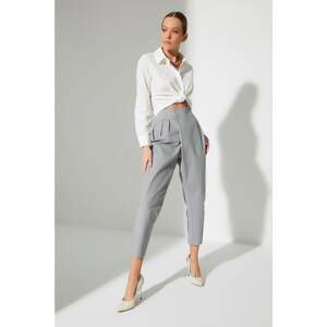 Trendyol Pants - Gray - Straight