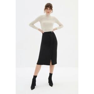 Trendyol Black Buckle Detailed Skirt
