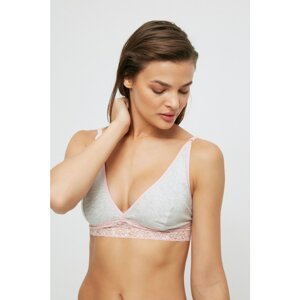Trendyol Gray Lace Detailed Cotton Bralet