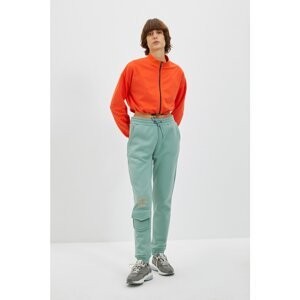 Trendyol Mint Printed Loose Jogger Raised Sports Sweatpants