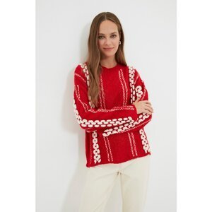 Trendyol Red knit sweater