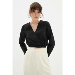 Trendyol Black Double Breasted Blouse